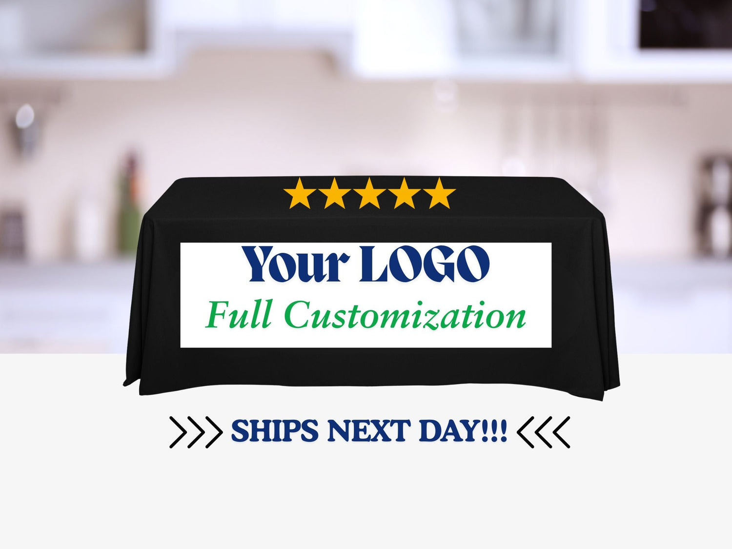 TABLE COVER - 6' CUSTOMIZED
