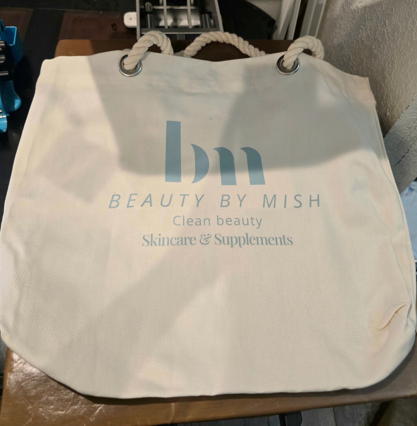 Custom Premium Rope Handle Tote Bag – Personalized Logo or Name – Bulk & Individual Orders (Copy)