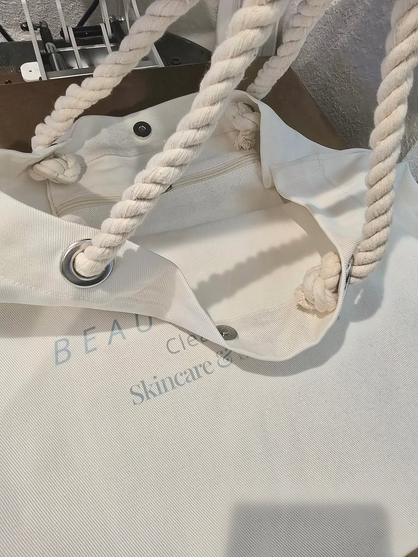 Custom Premium Rope Handle Tote Bag – Personalized Logo or Name – Bulk & Individual Orders (Copy)
