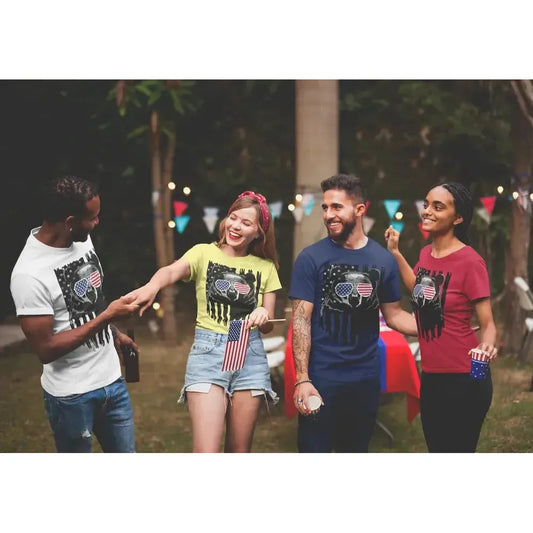 4th of July Bear Shirt – Patriotic USA Flag Glasses Tee for Men & Women-Shirt in a Cup