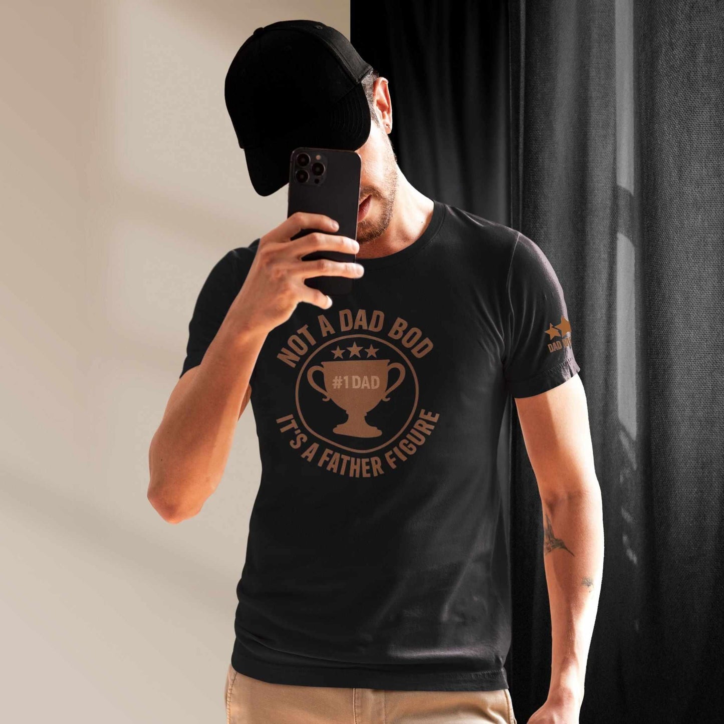 Funny Father’s Day Shirt – Not a Dad Bod, It’s a Father Figure – Trophy Dad Tee for Men