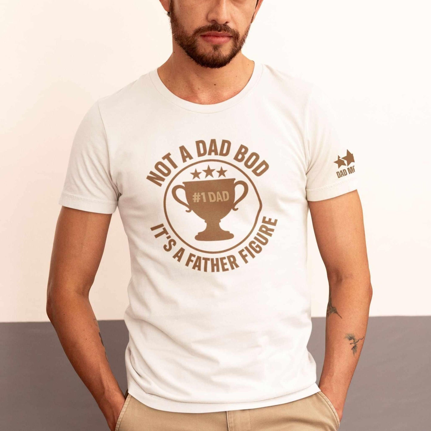 Funny Father’s Day Shirt – Not a Dad Bod, It’s a Father Figure – Trophy Dad Tee for Men