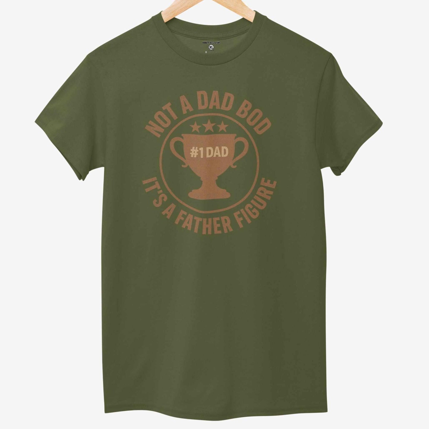 Funny Father’s Day Shirt – Not a Dad Bod, It’s a Father Figure – Trophy Dad Tee for Men