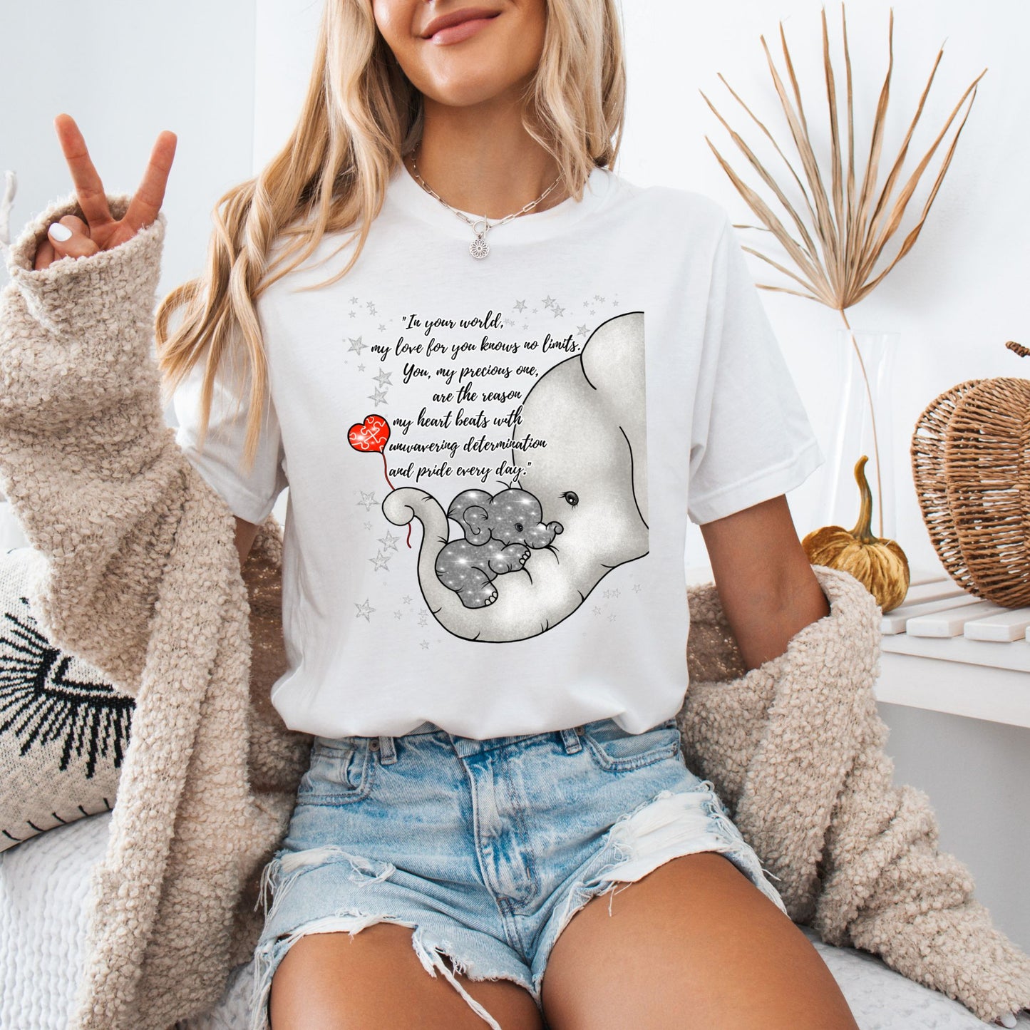 Dyslexia Awareness Shirt β Hand Drawn Elephant Parent and Child Design β Bella + Canvas Soft Tee β Inspirational Quote β Support Neurodiversity