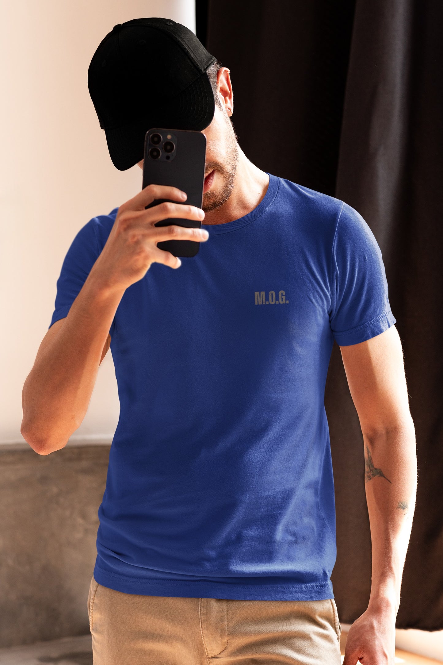 Man of God Christian T-Shirt – Faith-Based Father's Day Gift | M.O.G. Front & Cross Back Design