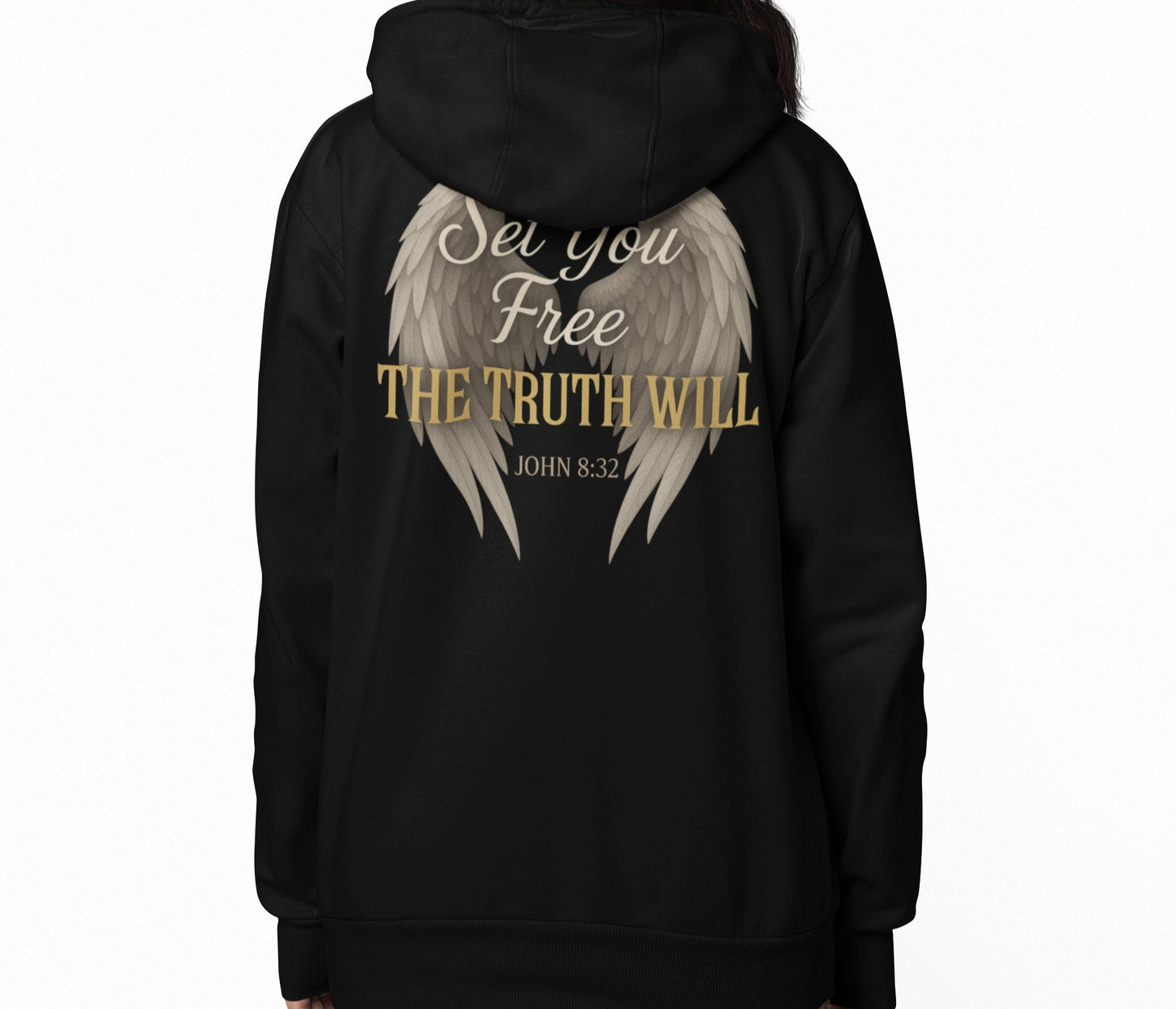 JOHN 8:32 - Premium Soft Hoodies (Full-Zip)