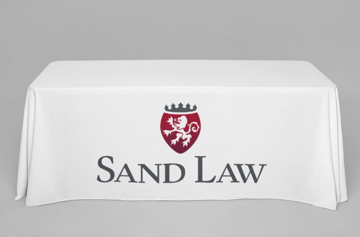 Custom 6ft Tablecloth with Logo: Waterproof Polyester Event Table Cover