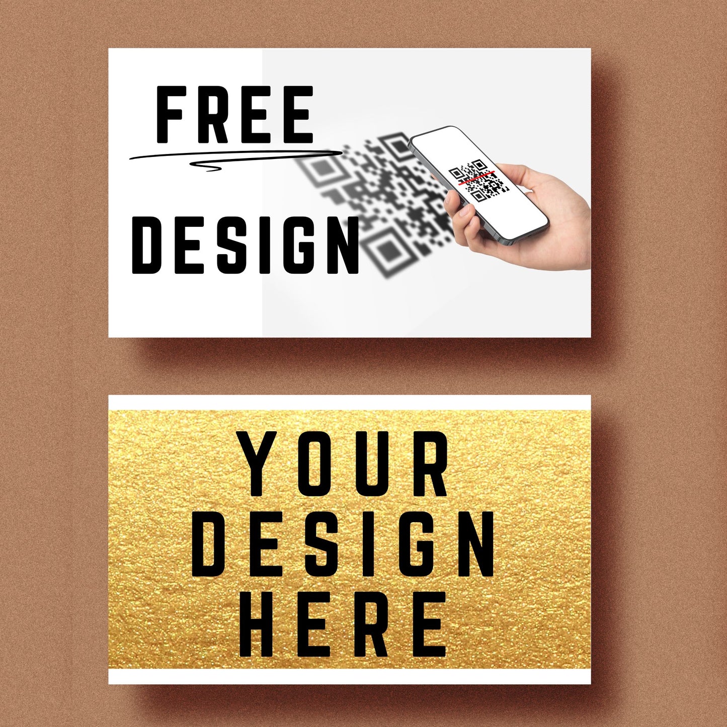 Custom Business Cards – Free Design + QR Code/VCard