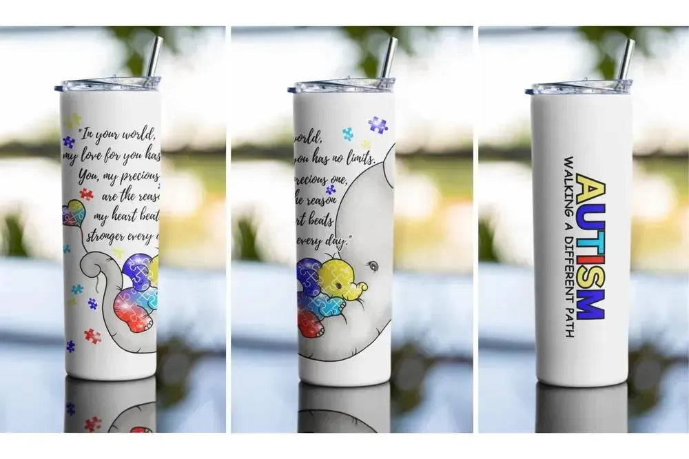 AUTISM Awareness Tumbler - Personalized-Shirt in a Cup