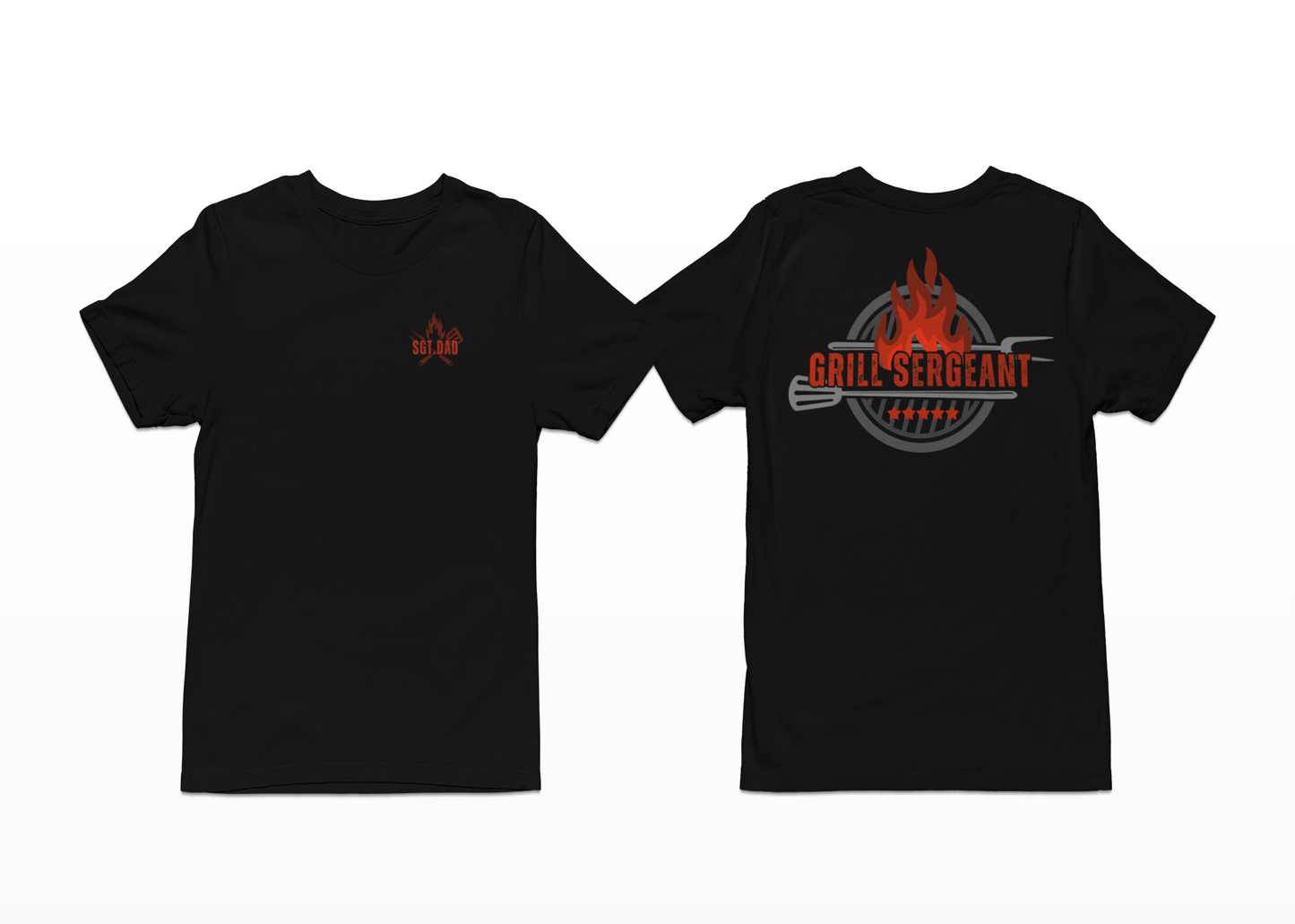 Grill Sergeant T-Shirt – Funny BBQ Shirt for Dad | Father’s Day Gift | Backyard Grillmaster Tee