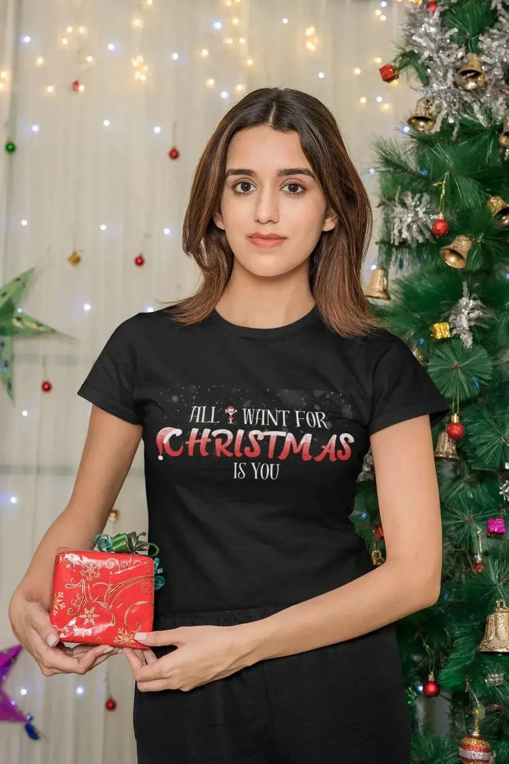 CHRISTMAS COLLECTION - Girl(Stickman) Print Shirt-Shirt in a Cup