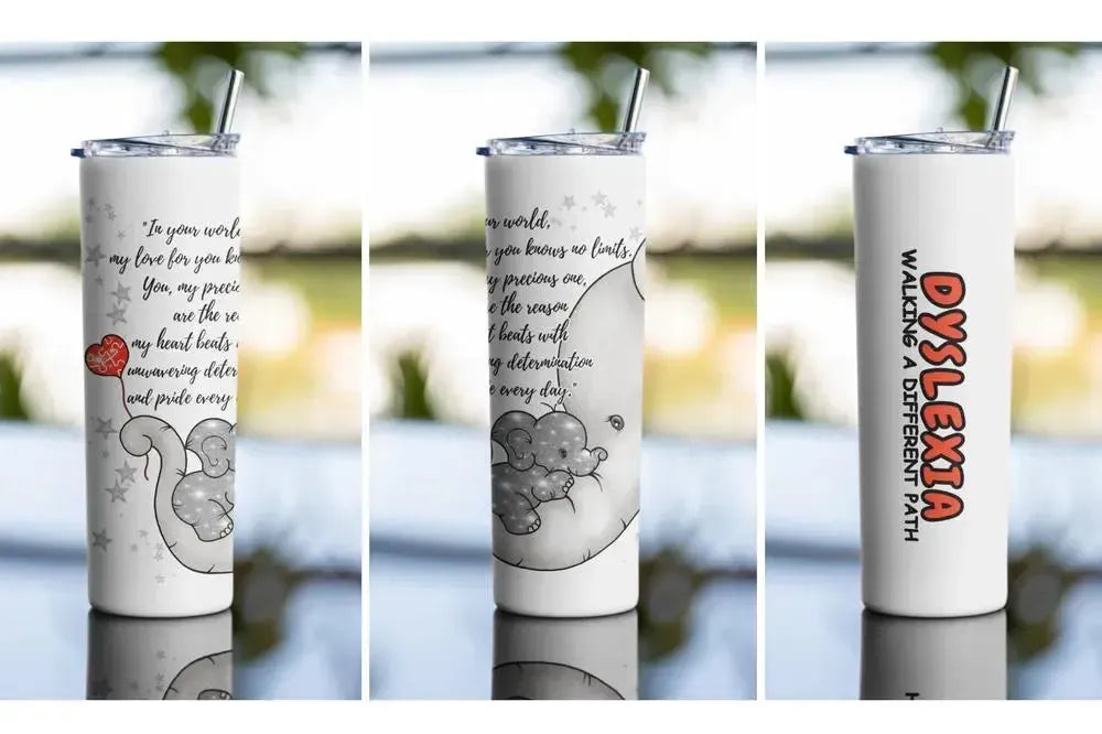 DYSLEXIA Awareness Tumbler - Personalized-Shirt in a Cup