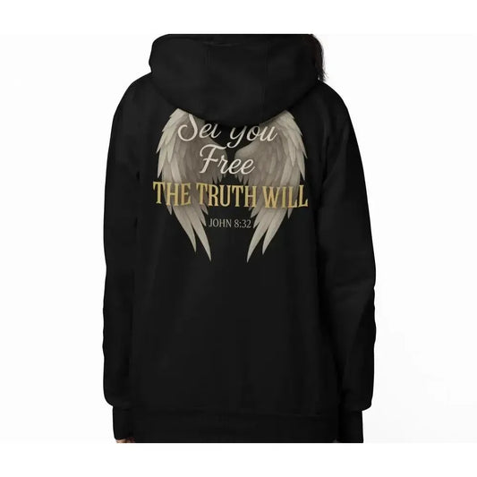 JOHN 8:32 - Premium Soft Hoodies (Full-Zip)-Shirt in a Cup