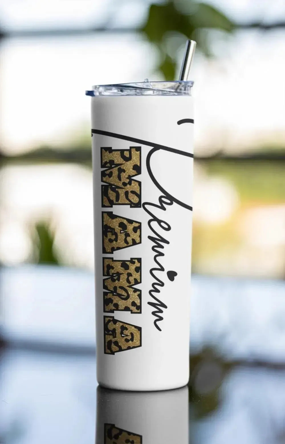 Leopard Print Tumbler - Personalized-Shirt in a Cup