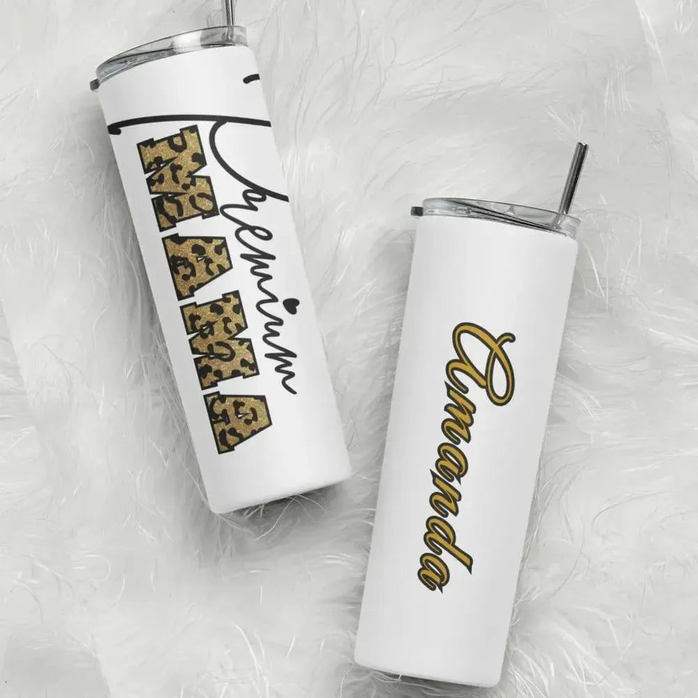 Leopard Print Tumbler - Personalized-Shirt in a Cup