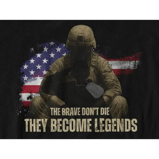 Memorial Day Shirt – Honor the Fallen | They Become Legends | Patriotic Military Tribute Tee-Shirt in a Cup
