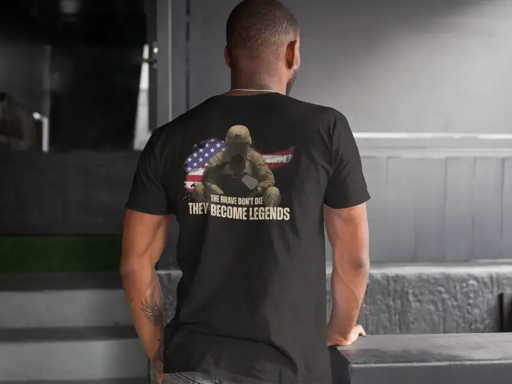 Memorial Day Shirt – Honor the Fallen | They Become Legends | Patriotic Military Tribute Tee-Shirt in a Cup