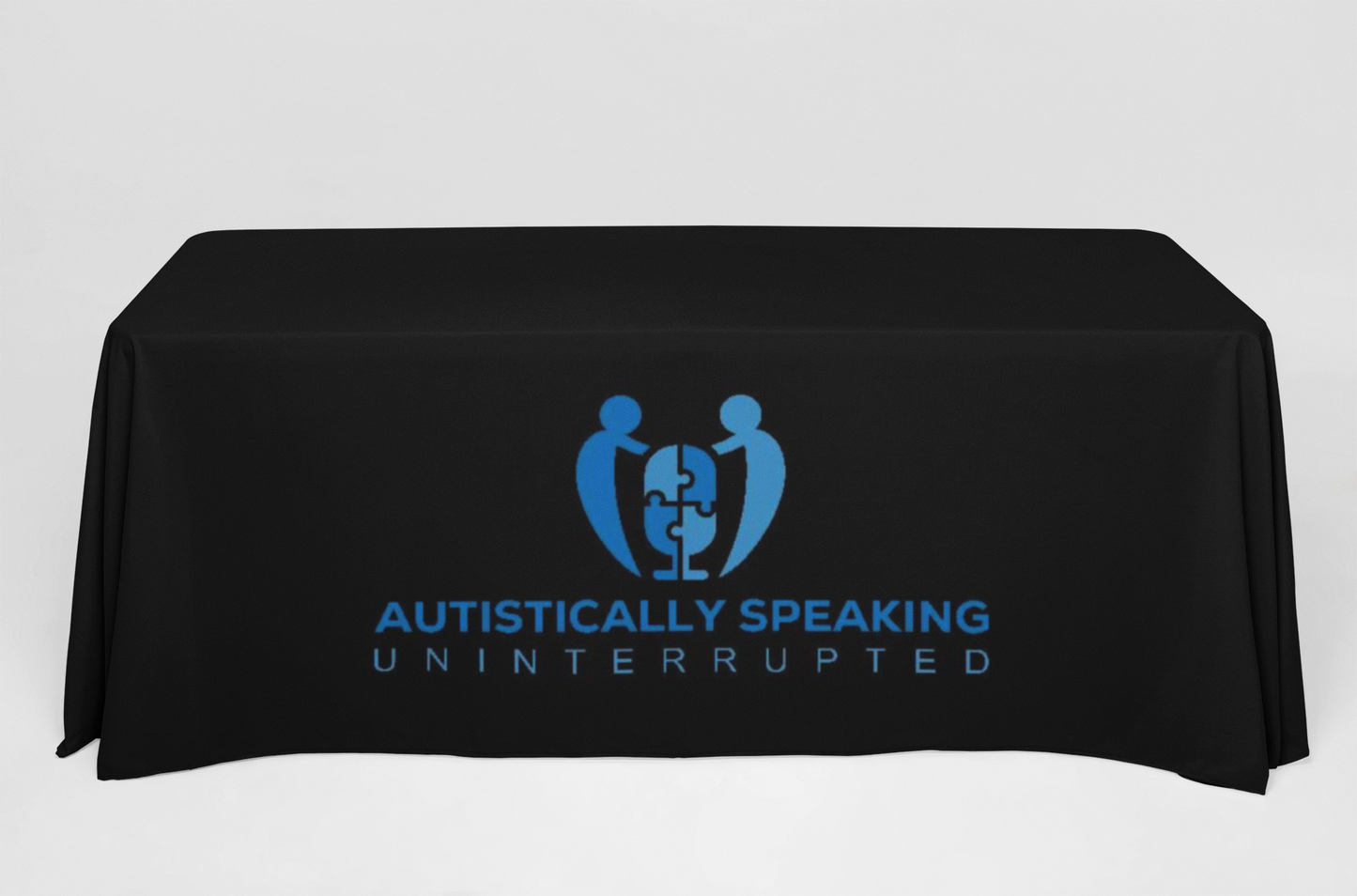 Custom 6ft Tablecloth with Logo: Waterproof Polyester Event Table Cover