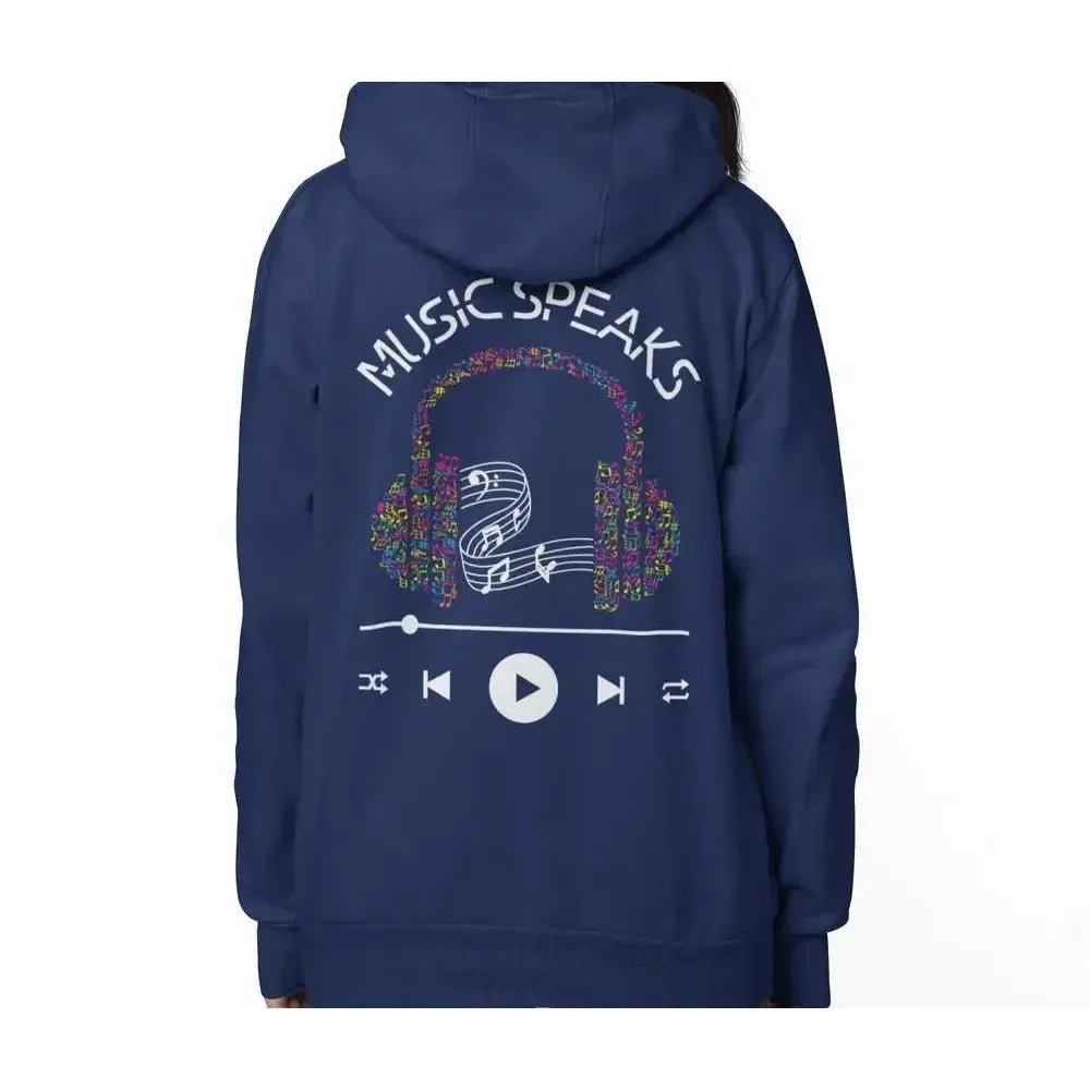 Music Speaks - Soft Premium Hoodies (Full-Zip)-Shirt in a Cup