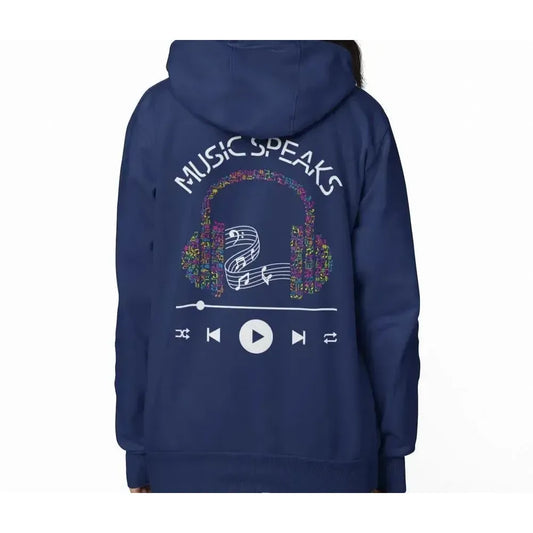 Music Speaks - Soft Premium Hoodies (Full-Zip)-Shirt in a Cup
