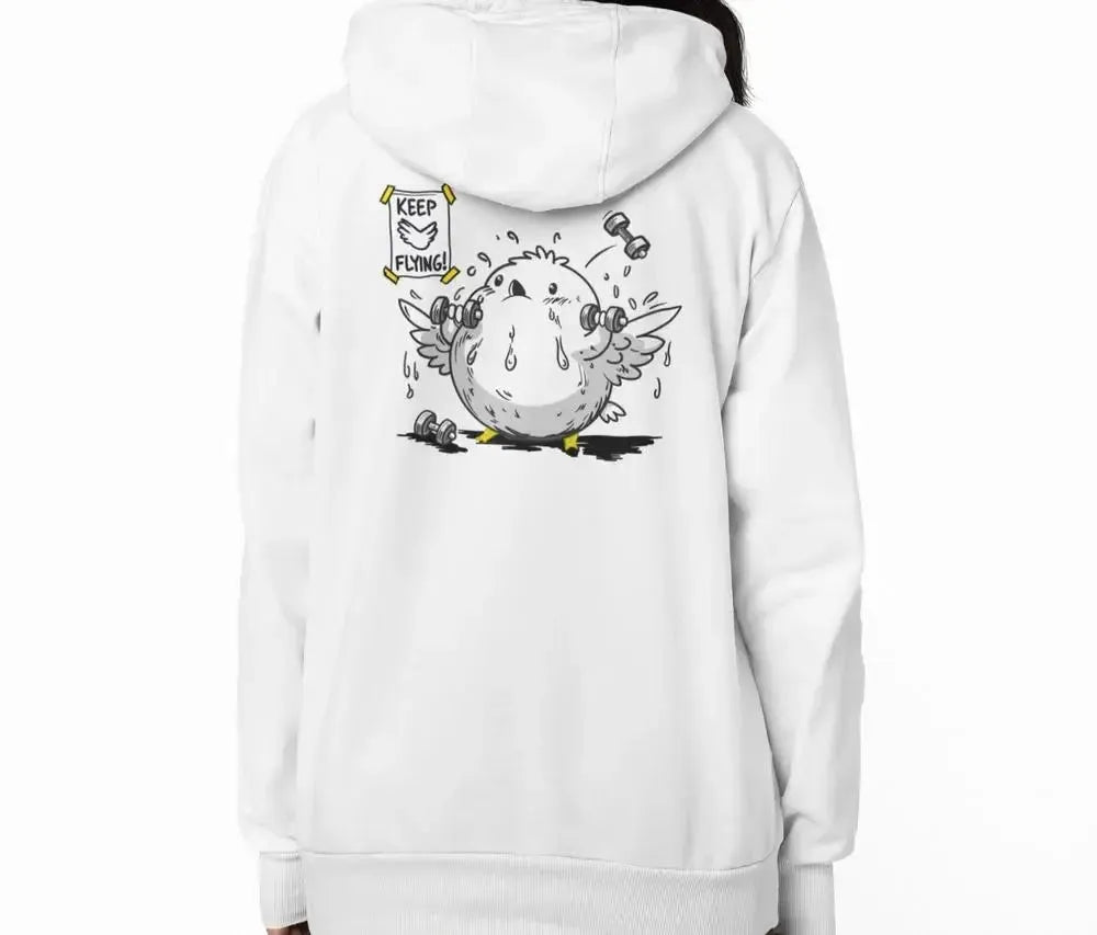WORKOUT COLLECTION - Keep Flying Hoodie (Full-Zip)-Shirt in a Cup