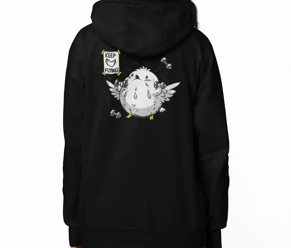 WORKOUT COLLECTION - Keep Flying Hoodie (Full-Zip)-Shirt in a Cup
