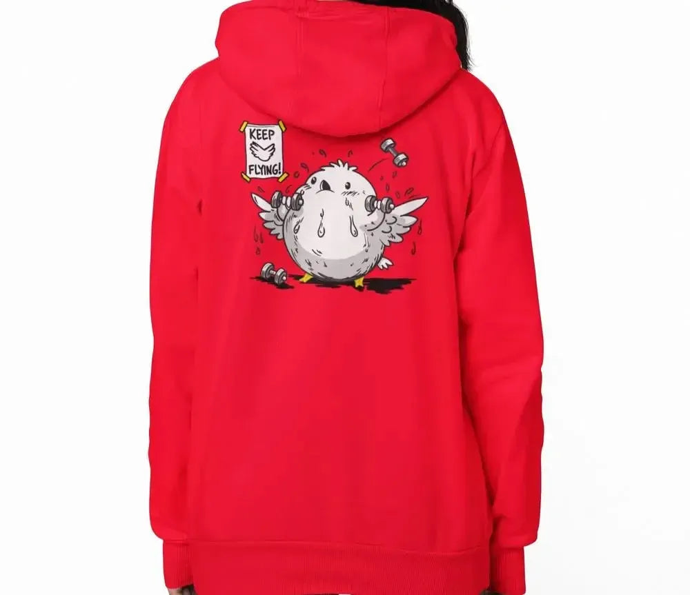 WORKOUT COLLECTION - Keep Flying Hoodie (Full-Zip)-Shirt in a Cup