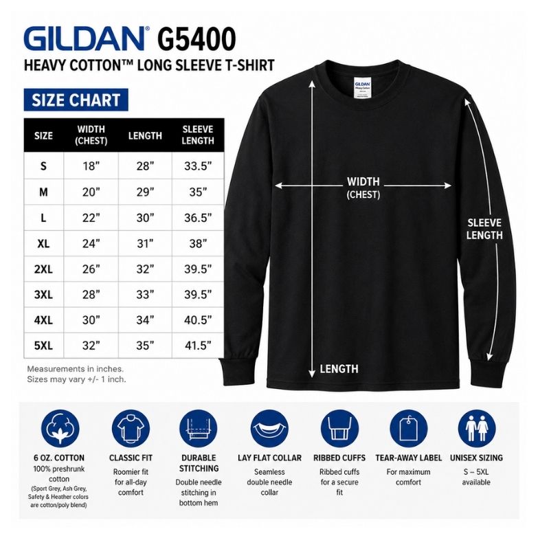 Custom GILDAN LONG SLEEVE Shirt | Business, events