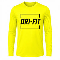 Custom High Visibility Long Sleeve Performance Shirt | Moisture-Wicking Safety Tee