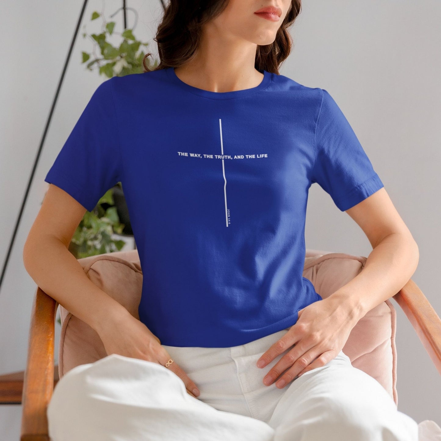 John 14:6 The Way, The Truth, and The Life – Christian Shirt (Short & Long Sleeve Options)