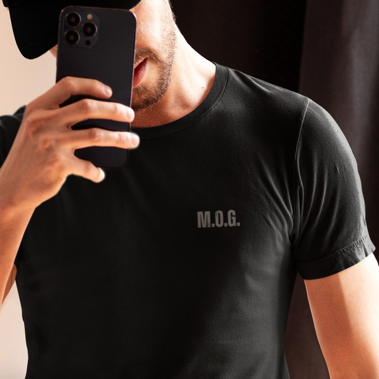 Man of God Christian T-Shirt – Faith-Based Father's Day Gift | M.O.G. Front & Cross Back Design