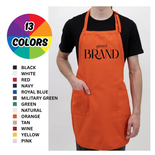 Customized Full-Length Apron — Personalized with Name or Logo