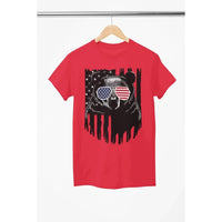 4th of July Bear Shirt – Patriotic USA Flag Glasses Tee for Men & Women-Shirt in a Cup