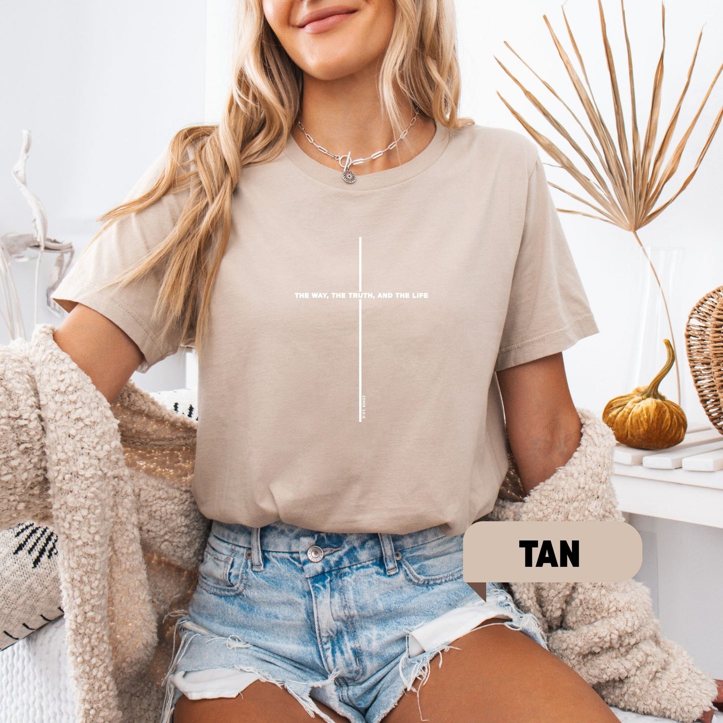 John 14:6 The Way, The Truth, and The Life – Christian Shirt (Short & Long Sleeve Options)