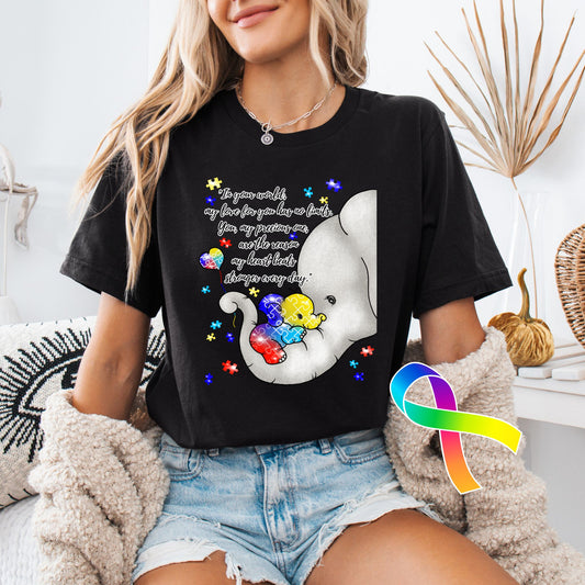 Autism Awareness Elephant Shirt – Heartfelt Message, Premium Comfort
