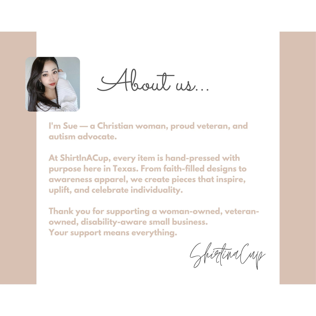 {{ product.title }} – Custom Product by ShirtInACup