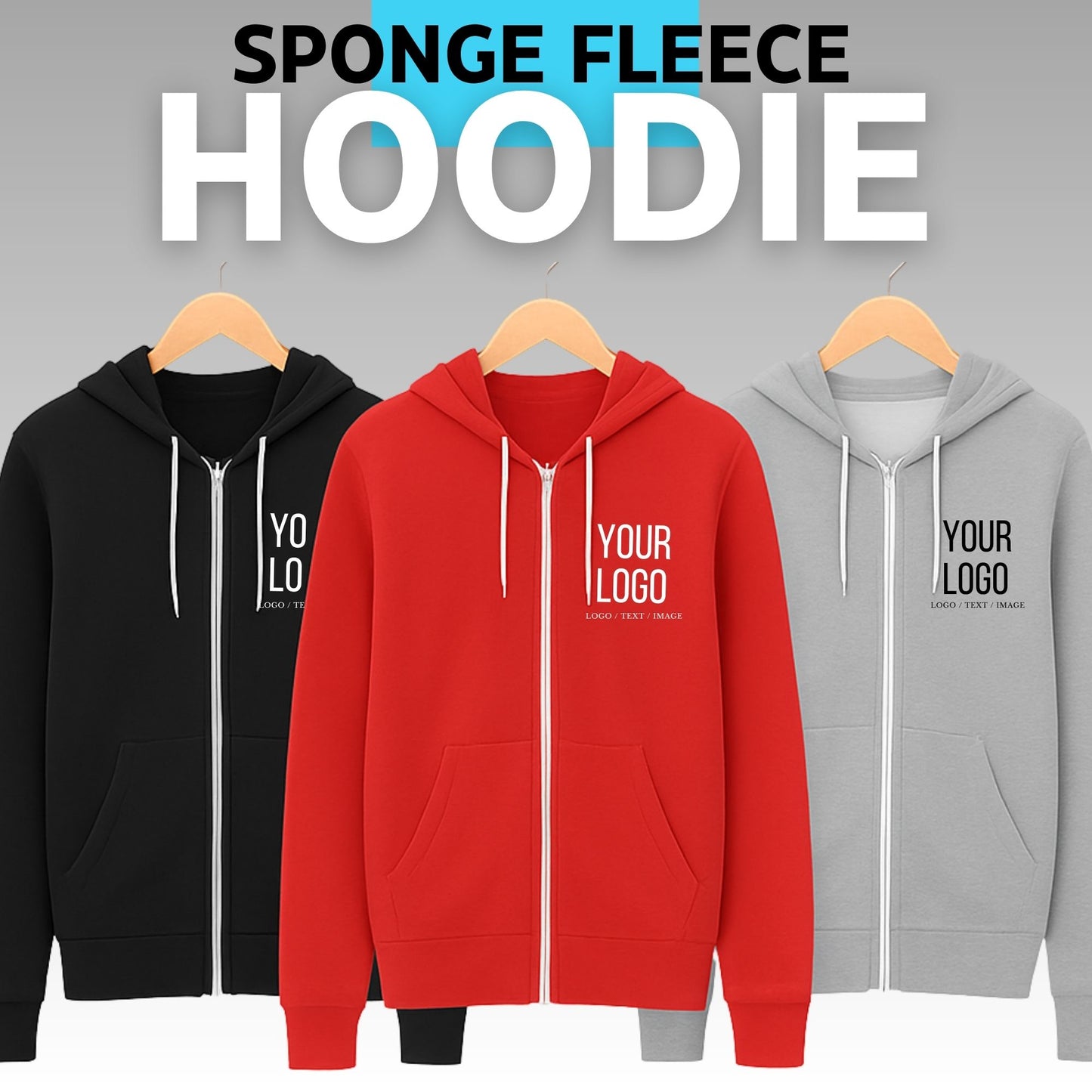 Premium Super-Soft Zip-Up Hoodie – Custom Print + Bundle Deals