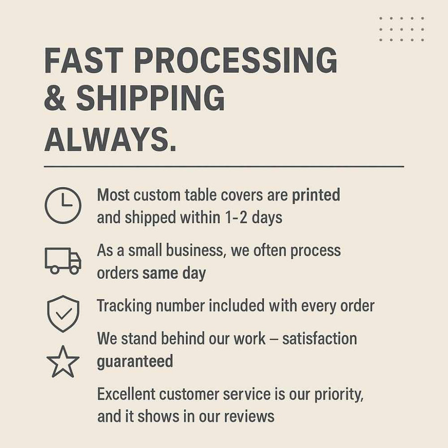 Custom 4ft Fitted Tablecloth with Logo: Waterproof Polyester Event Table Cover