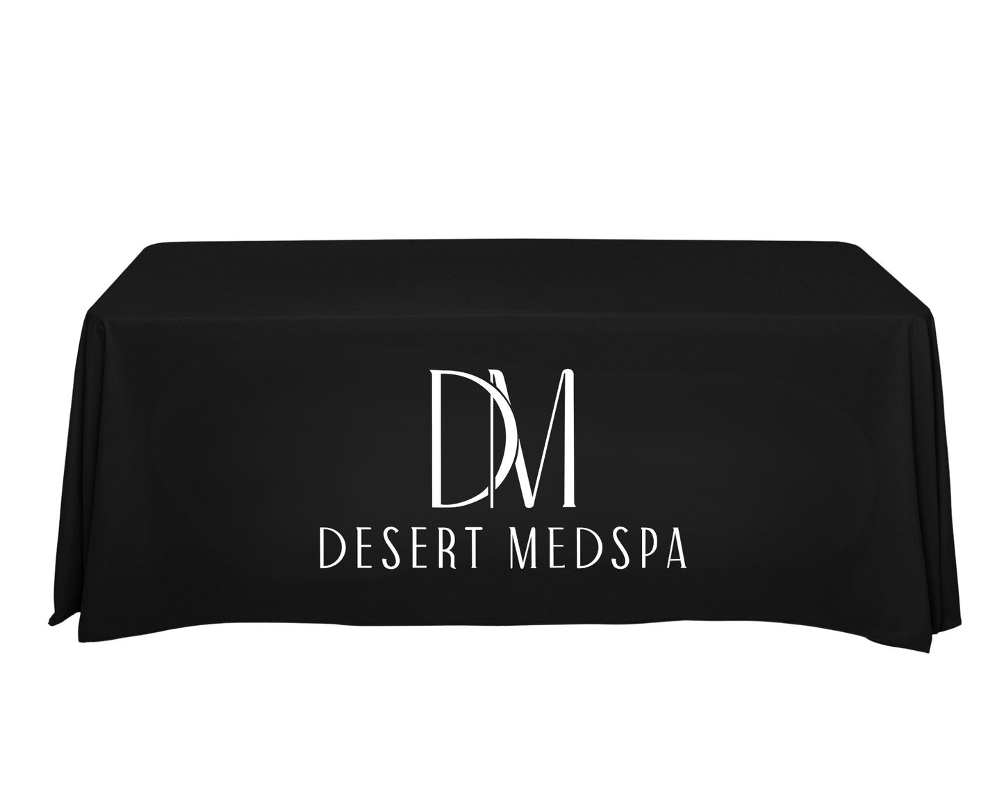 Custom 6ft Tablecloth with Logo: Waterproof Polyester Event Table Cover