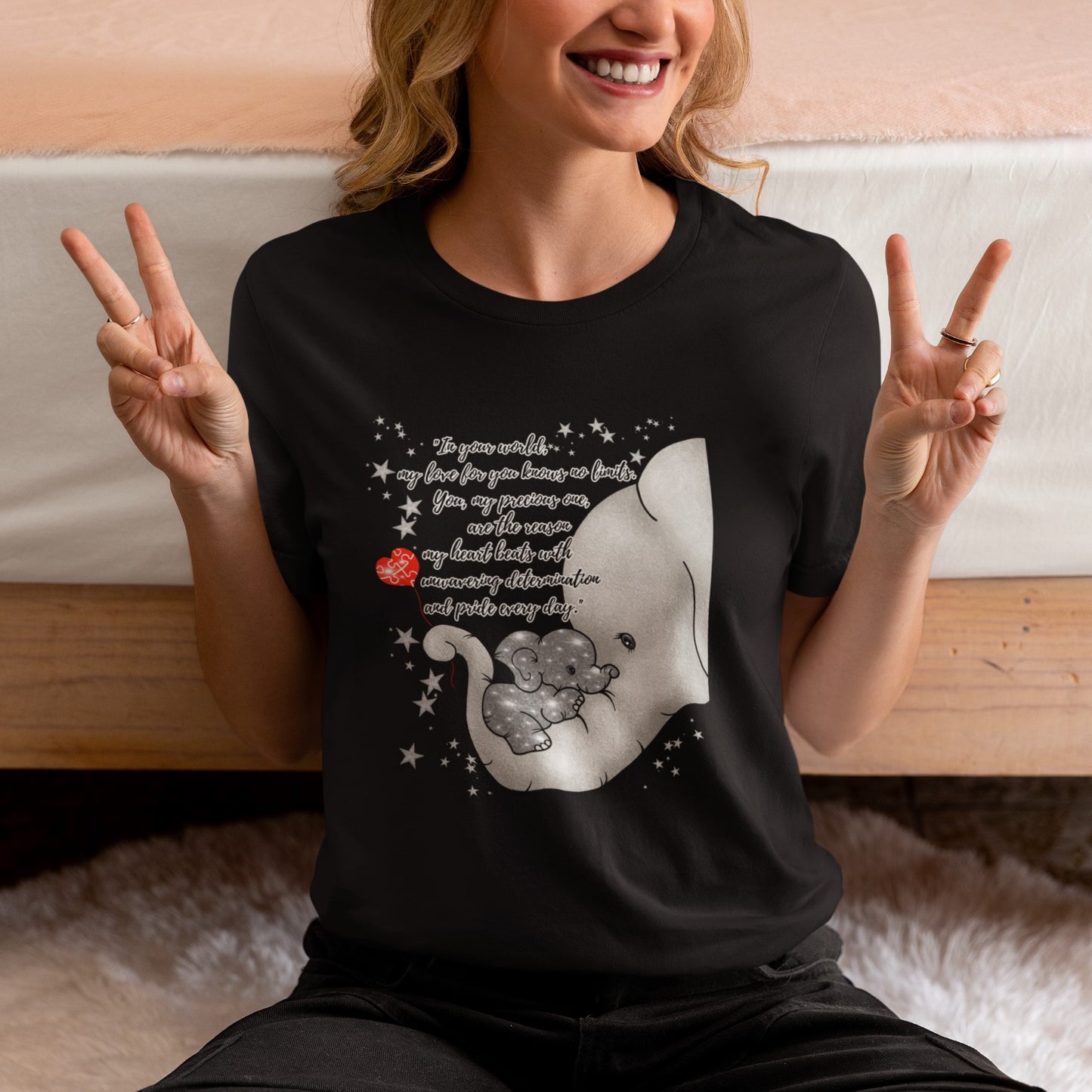 Dyslexia Awareness Elephant Shirt – Soft Bella+Canvas – Unisex Fit