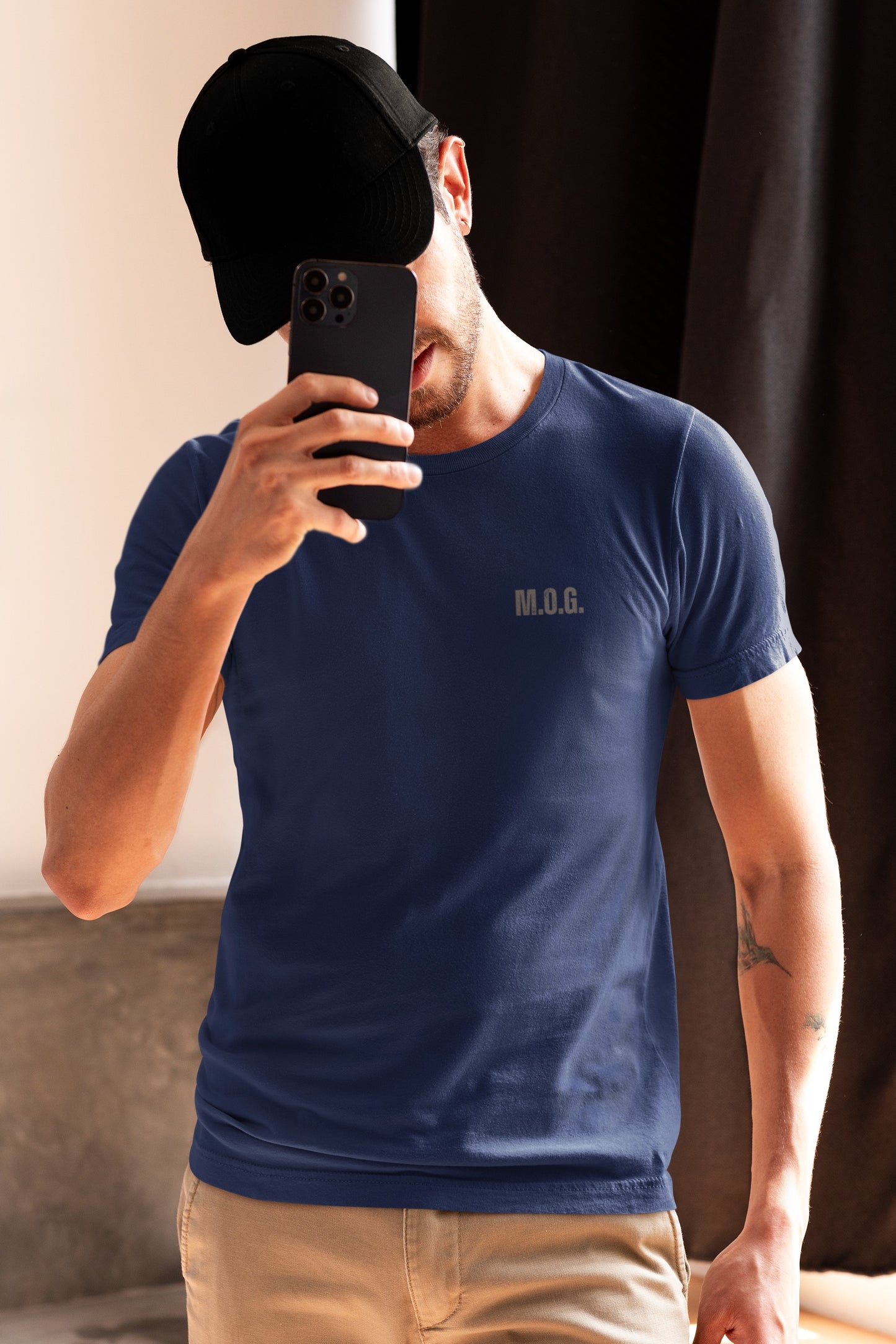 Man of God Christian T-Shirt – Faith-Based Father's Day Gift | M.O.G. Front & Cross Back Design