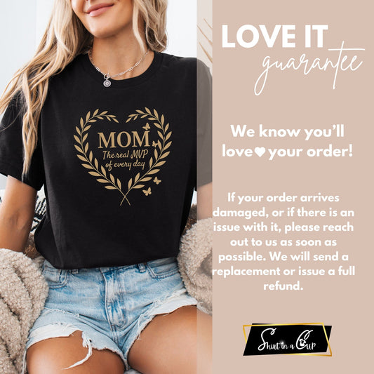 MOM MVP Shirt – Retro Mama Tee, Mother’s Day Gift, Birthday Shirt for Mom, Baby Shower or Christmas Gift