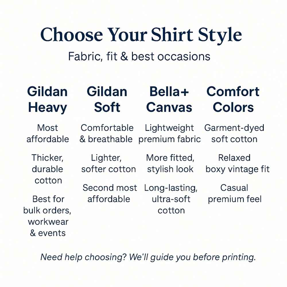 CUSTOMIZED - SHIRTS (Gildan, Bella+Canvas, Comfort Colors)