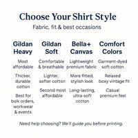 CUSTOMIZED - SHIRTS (Gildan, Bella+Canvas, Comfort Colors)