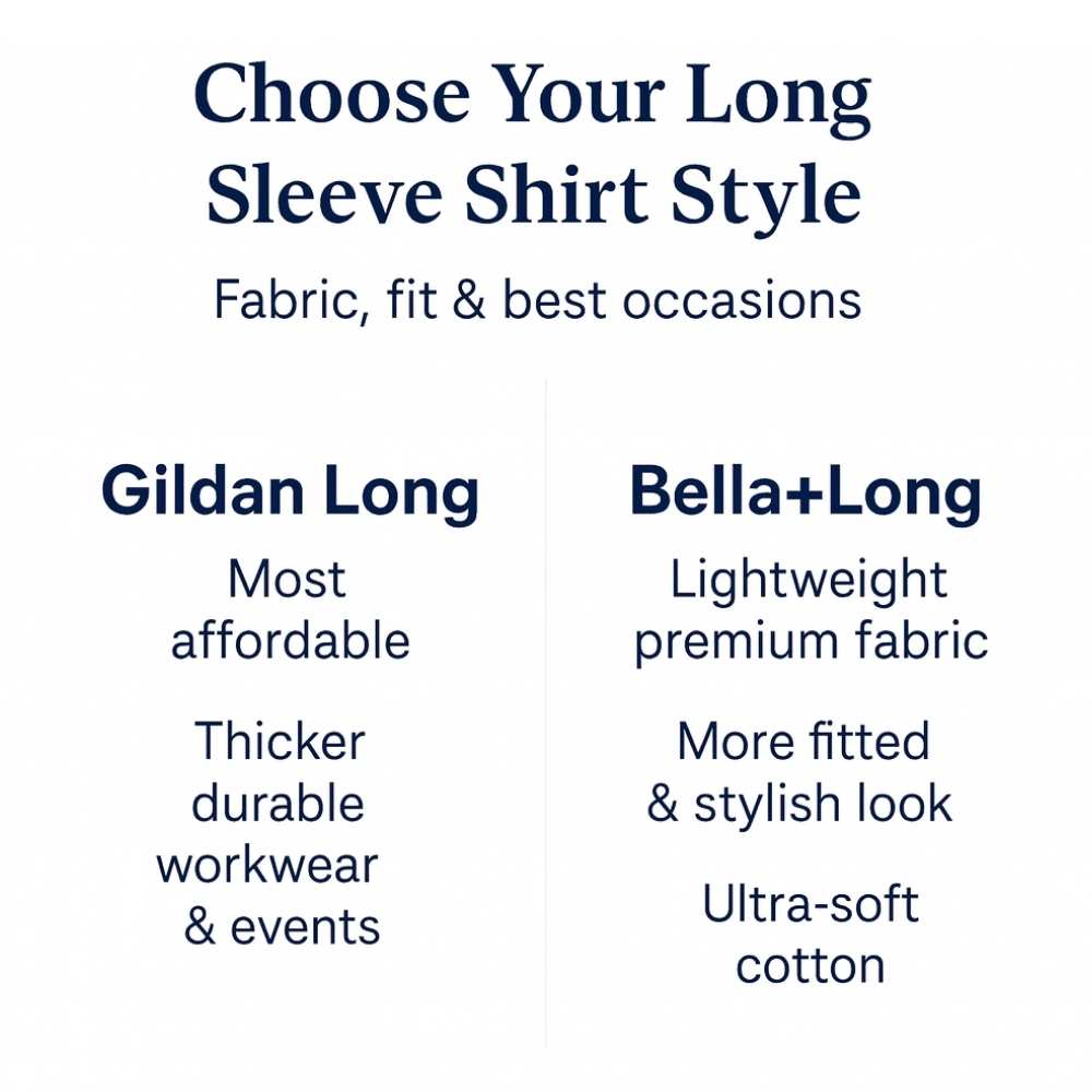 CUSTOMIZED BULK PRICING!!! - LONG SLEEVE SHIRTS