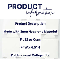 Custom Logo Can Cooler – Personalized Business Branding & Party Favors