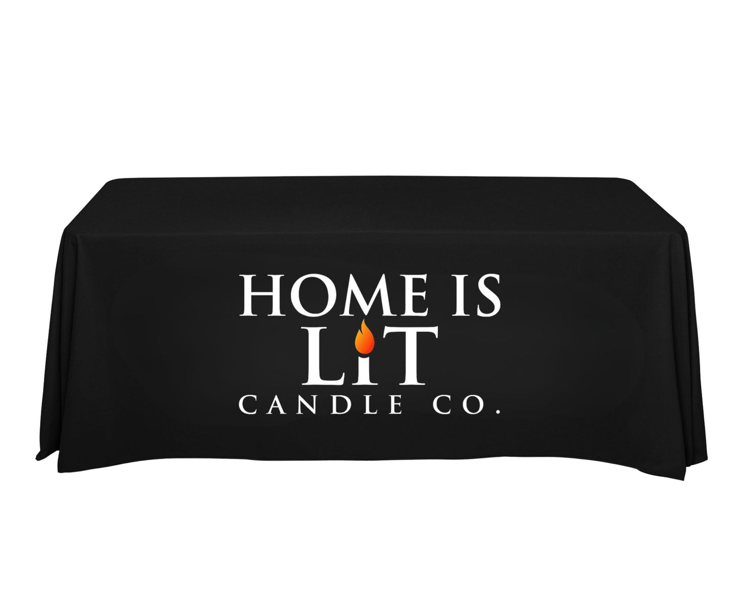 Custom 6ft Tablecloth with Logo: Waterproof Polyester Event Table Cover