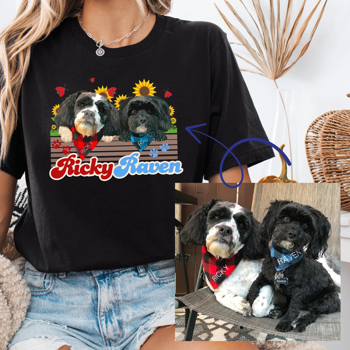 PERSONALIZED PET SHIRT - HAND-DRAWN FUR BABY
