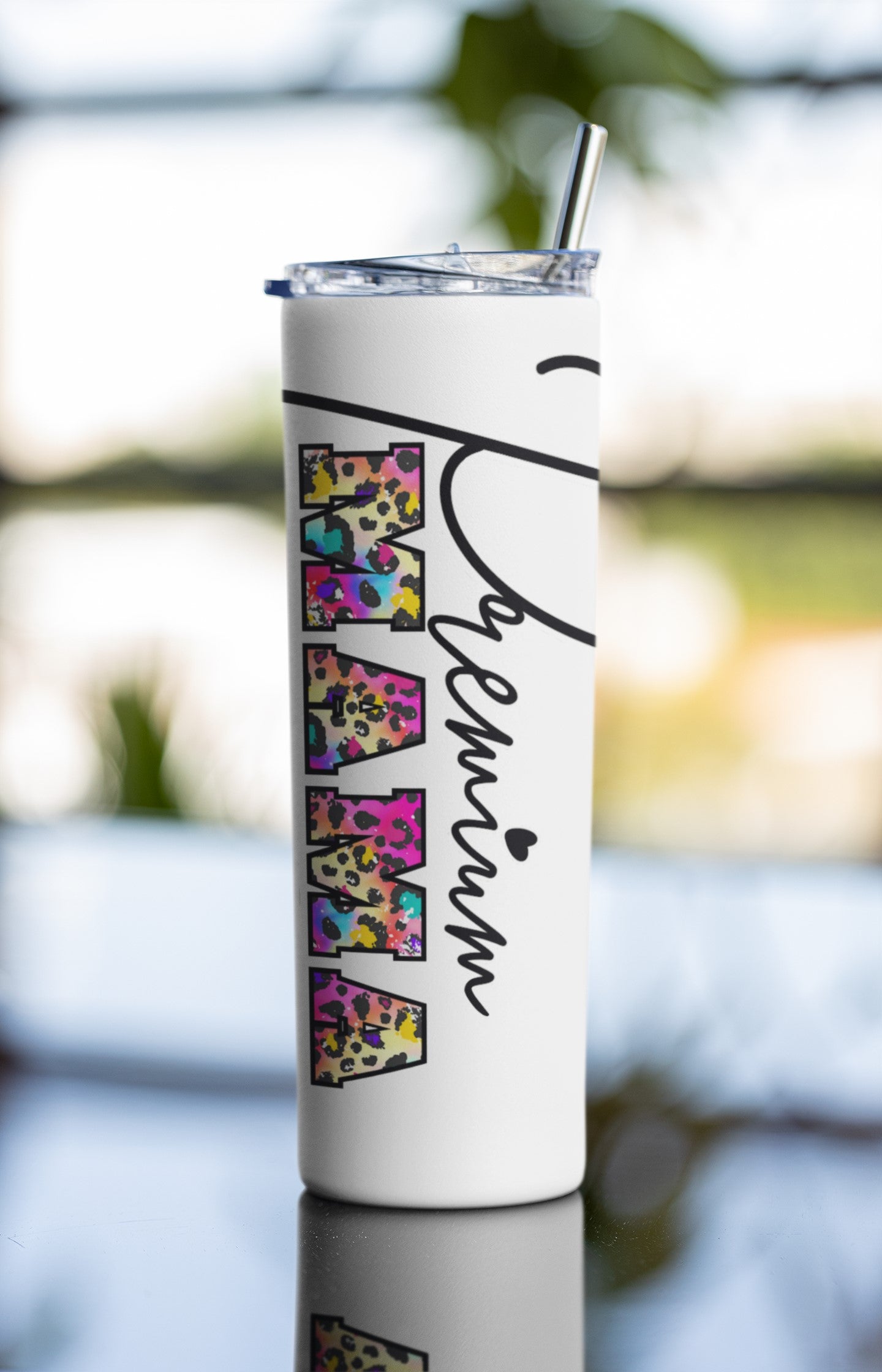 Tie-Dye Leopard Tumbler - Personalized