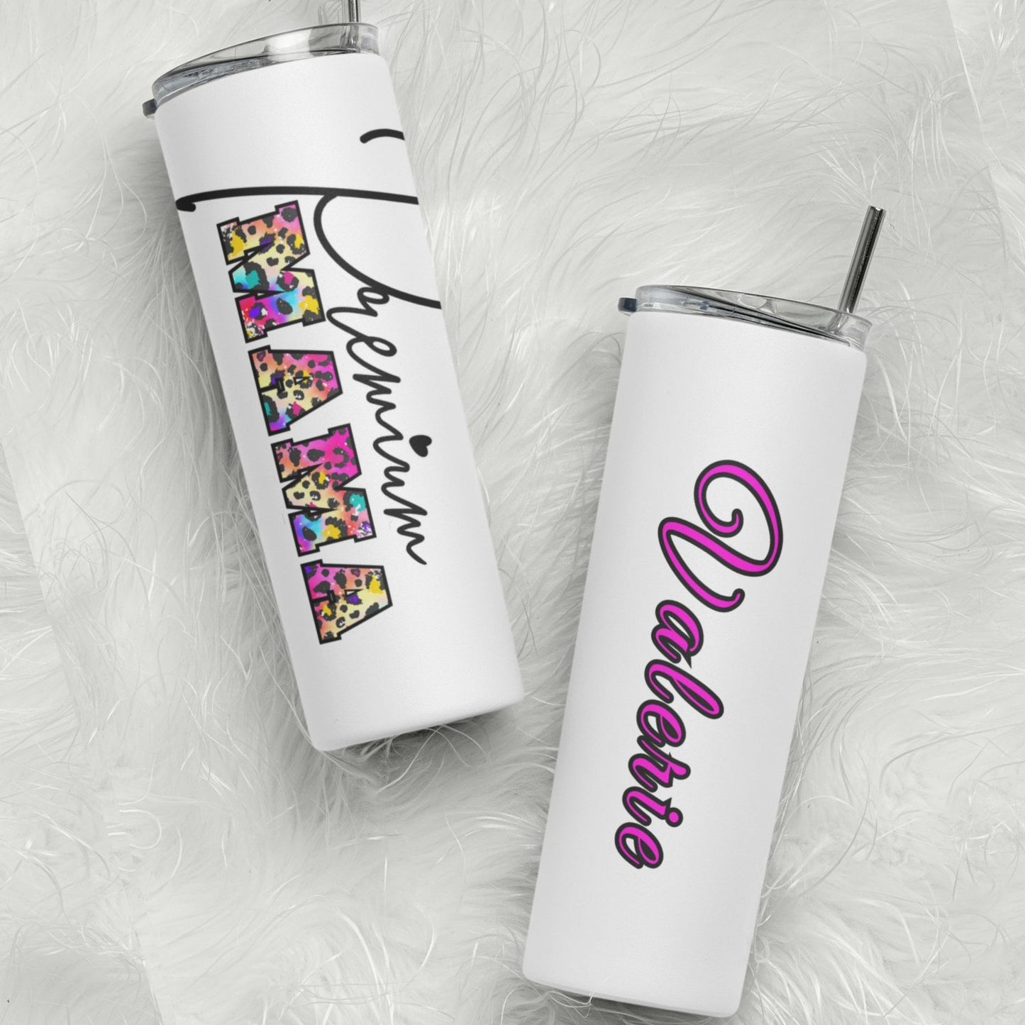 Tie-Dye Leopard Tumbler - Personalized